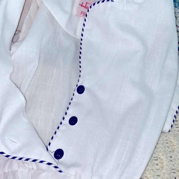 Vintage white nautical dress size 8 Petite - Picture 7 of 8